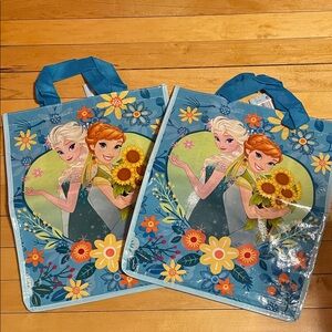 4 NWT Disney Blue Frozen Tote Bags